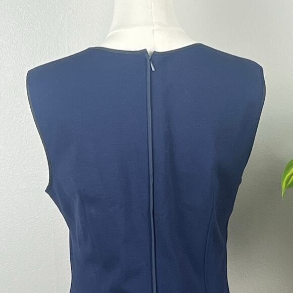 Ava & Aiden Navy Blue Sleeveless Sheath Dress Size 8 - Picture 4 of 9